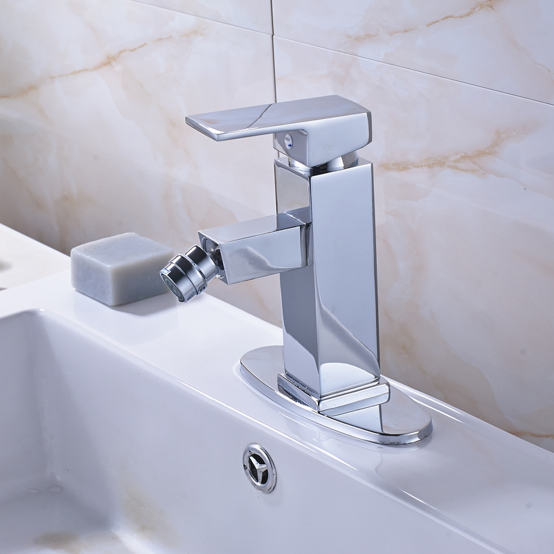 Polished Chrome Single Lever Bathroom Bidet Faucet Deck Mounted Square Mixer Taps Women use Faucet|polish chrome|mixer tapsdeck mounted - AliExpress