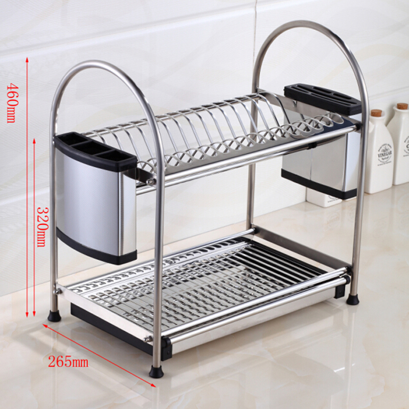 Desktop Home Kitchen Organizer Rack Storage Holder Tableware drain rack Kitchen cabinet storage Stainless Steel Finish|Kitchen Cabinet Storage|   - AliExpress