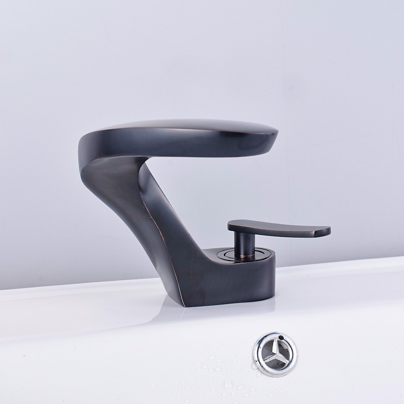 Bathroom Vanity Sink Faucet Oil Rubbed Bronze Washing Basin Sink Taps with Hot and Cold Water Tap Crane|basin sink taps|oil rubbed bronzesink faucet - AliExpress