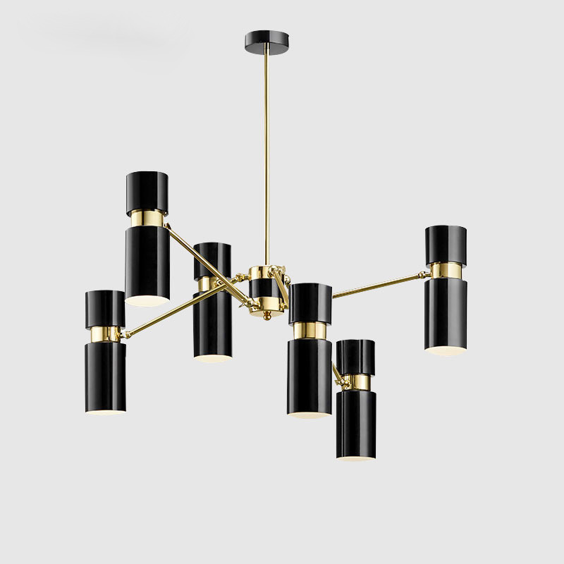 Modern black LED chandelier Nordic Aluminum lighting study dining living room hanging lamp bedroom home fixtures|Chandeliers|   - AliExpress