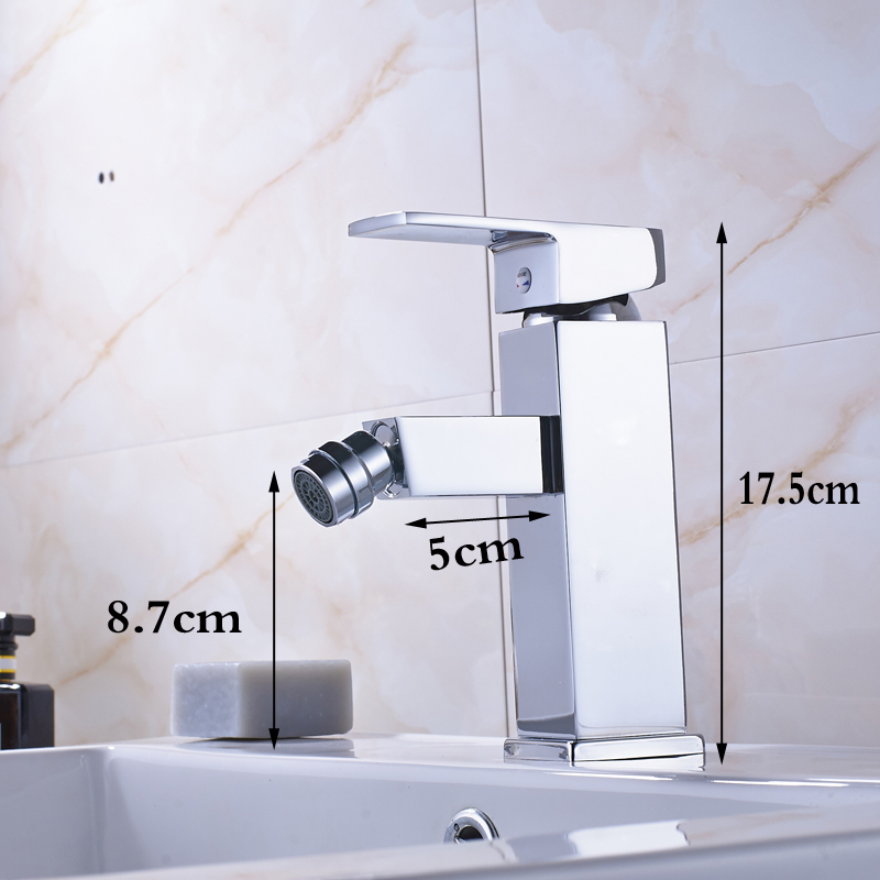 Polished Chrome Single Lever Bathroom Bidet Faucet Deck Mounted Square Mixer Taps Women use Faucet|polish chrome|mixer tapsdeck mounted - AliExpress