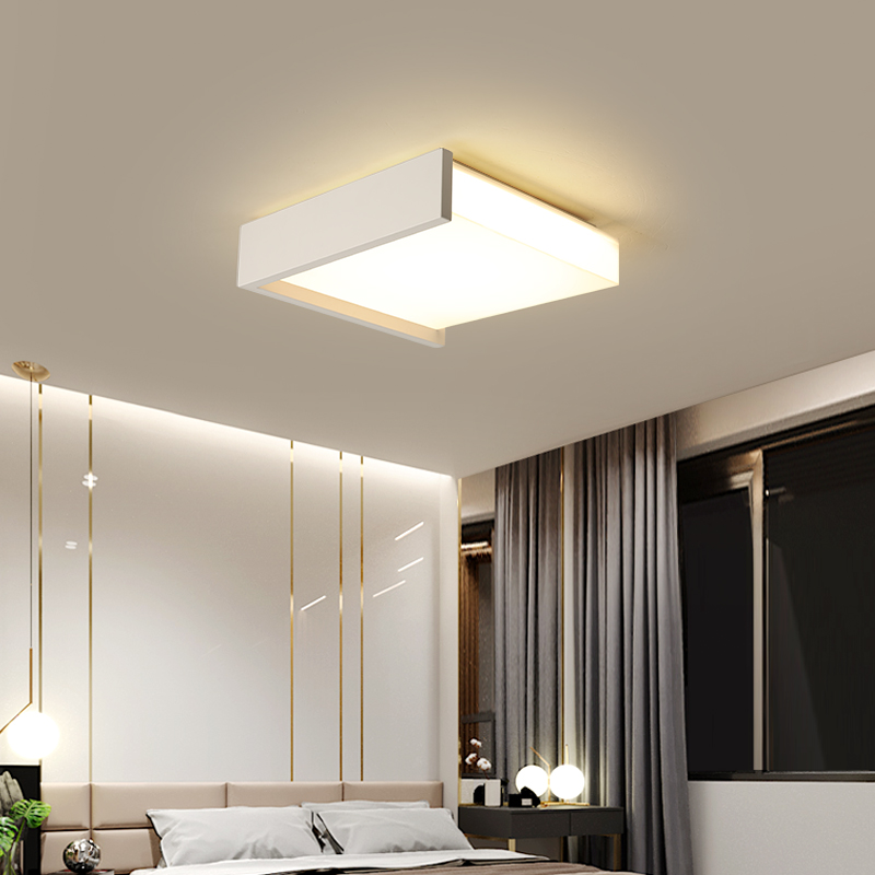 White or Black LED Ceiling Lights For Dining Children's Room Kitchen Ceiling Lamp Acrylic Simple Surface Mount Flush Panel Light|Ceiling Lights|   - AliExpress