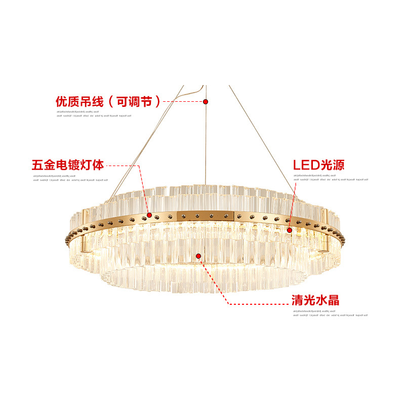 Nordic LED pendant lights living room hanging lighting bedroom luminaires home deco fixtures restaurant Crystal suspended lamps|Pendant Lights|   - AliExpress