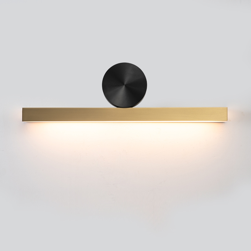 Simple Modern Gold LED Wall Light Living Room Bedroom Long Aluminum Wall Lamp TV Background Corridor Balcony Wall sconce|LED Indoor Wall Lamps|   - AliExpress