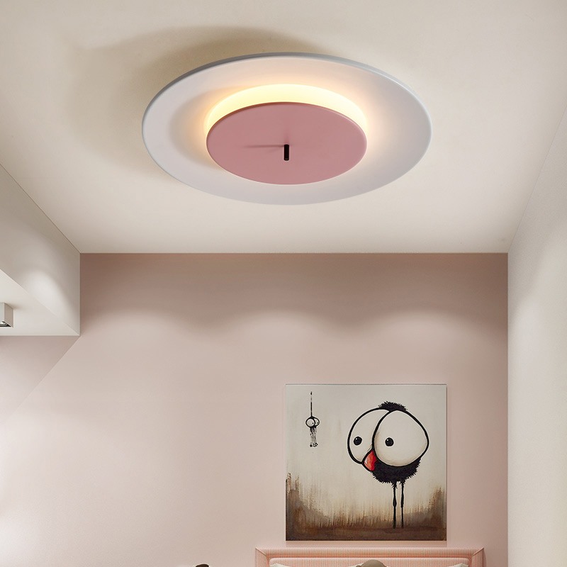 Modern Simple LED Ceiling Light Nordic Iron Children Living Room Round Ceiling Lamp Bedroom Restaurant Indoor Creative Fixtures|Ceiling Lights|   - AliExpress