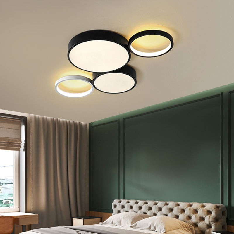 LED Modern Creative Ceiling Light Black Add White Dining Living Room Surface Mount Panel Lamp Bedroom Kitchen Simple Fixtures|Ceiling Lights|   - AliExpress