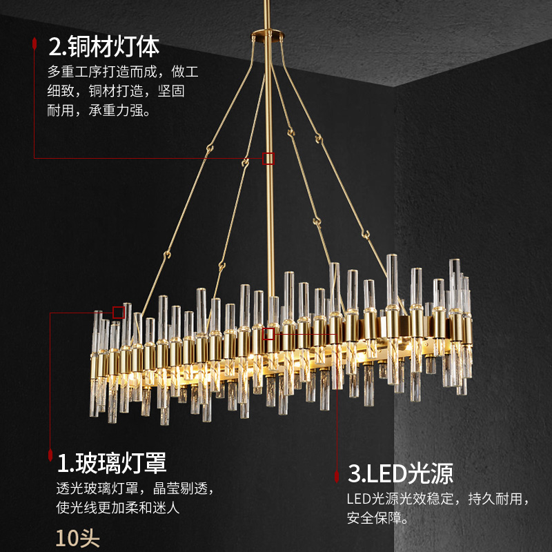 Luxury LED Chandelier Lighting Gold Postmodern Glass Hanging Lamp For Dining Living Room Villa Hall Home Decoration Chandeliers|Chandeliers|   - AliExpress