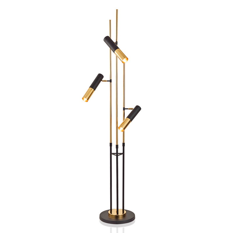 Black Plus Gold LED Floor Lamp Living Room Restaurant Bedroom Standing Lighting Postmodern Simple Floor Lighting AC 90V To 260V|Floor Lamps|   - AliExpress