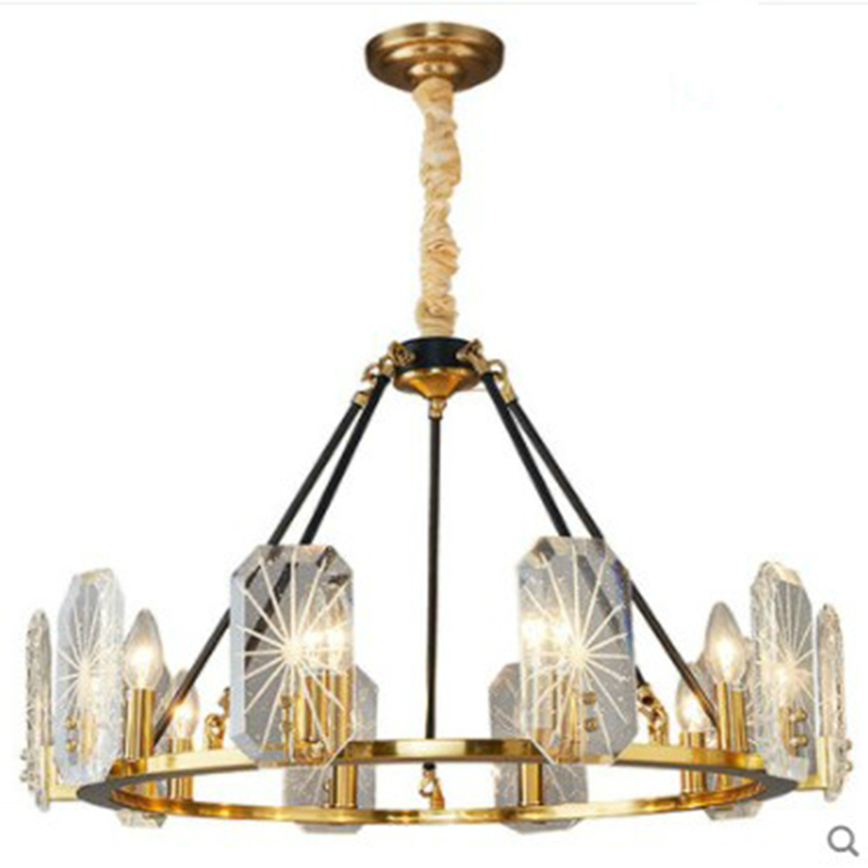 Crystal Luxury LED Chandelier Lighting For Living Room Villa Restaurant Round Hanging Lamp Postmodern New Home Art Chandeliers|Chandeliers|   - AliExpress