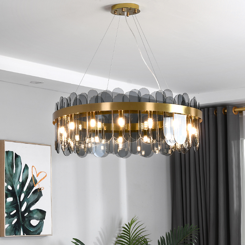 Postmodern Luxury LED Chandelier Lighting Iron Glass Living Room Home Deco Hanging Lamp Designer Bedroom Study Creative Fixtures|Pendant Lights|   - AliExpress