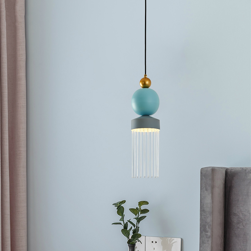 Nordic Creative Tassel Chandelier For Restaurant Bar Bedroom Bedside Decoration Pendant Lamp Dining Room LED Glass Hanging Light|Pendant Lights|   - AliExpress