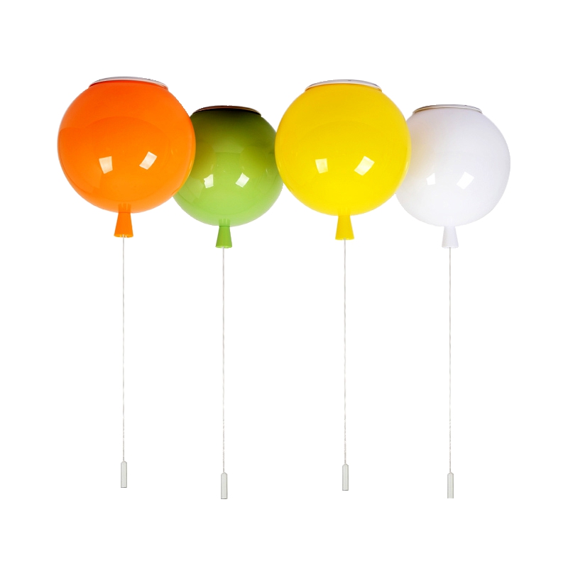 E27 Modern Simple LED Pendant Lights Acrylic Children's Room Multi color Balloons Bedroom Home Deco Lighting Hanging Fixtures|Pendant Lights|   - AliExpress