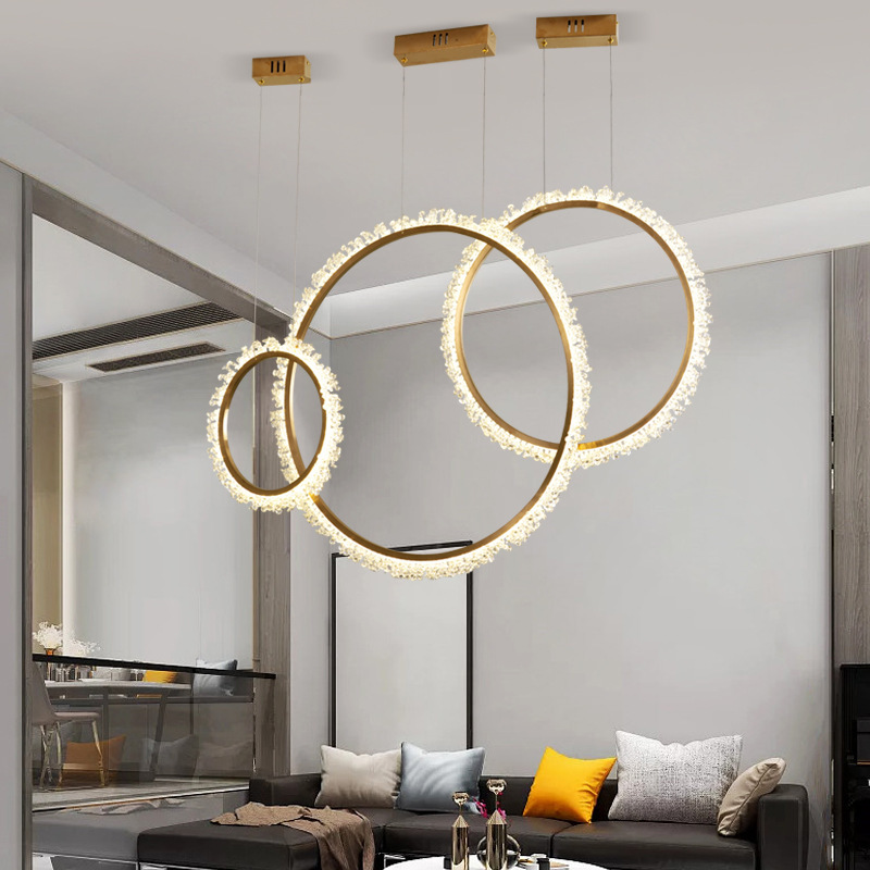 Postmodern luxury LED pendant lights Crystal deco hanging lamp Nordic living room suspension luminaire for hotel lobby bedroom|Pendant Lights|   - AliExpress