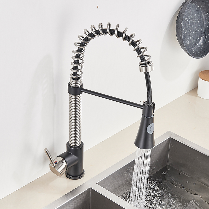 Rozin Touch Sense Kitchen Faucet Black Brushed Pull Out Kitchen Mixer Faucets Swivel Smart Sensor Stream Spray Mode Mixer Taps|Kitchen Faucets|   - AliExpress