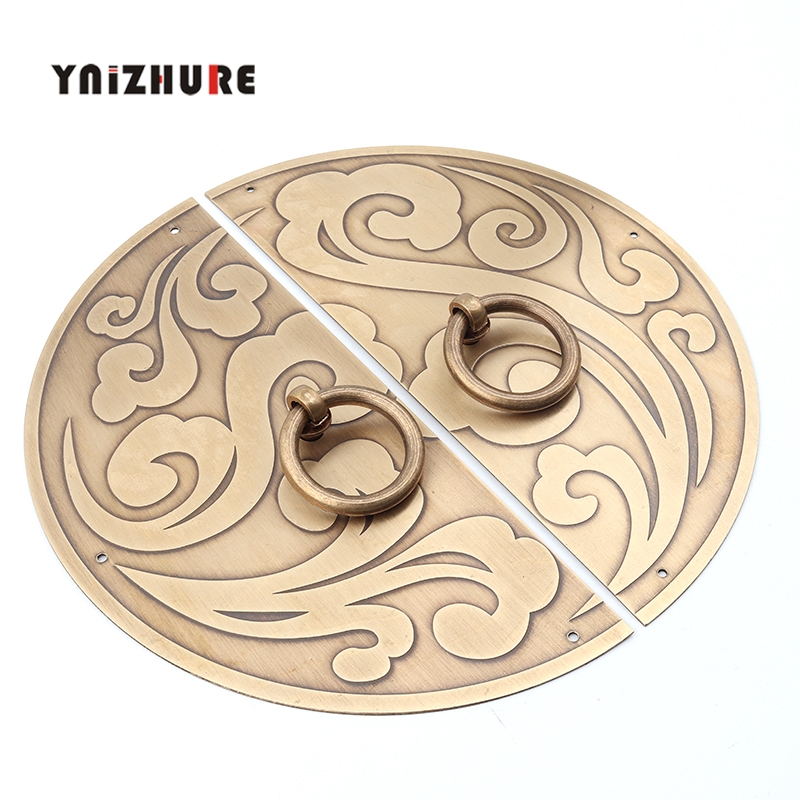 110 180mm High grade Quality Copper Handle Chinese Antique Metal Furniture Accessories Round Door Cabinets for Door Knobs|Cabinet Pulls|   - AliExpress