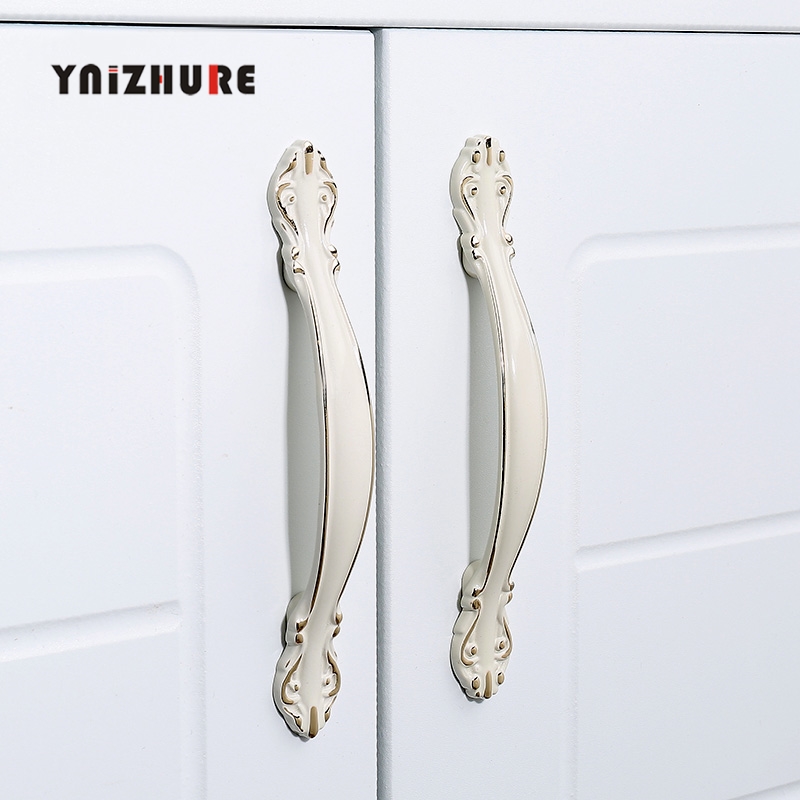 Ivory White Cabinet Cabinet Knobs And Handles For Furniture Kitchen Cupboard Zinc Alloy Furniture Handles Dresser Drawer Pulls|Cabinet Pulls|   - AliExpress