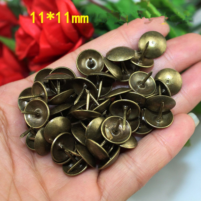 Iron Nail Antique Jewelry Case Box Sofa Decorative Tack Stud Pushpin Decorative Furniture Nails,11mm,100Pcs|Nails|   - AliExpress