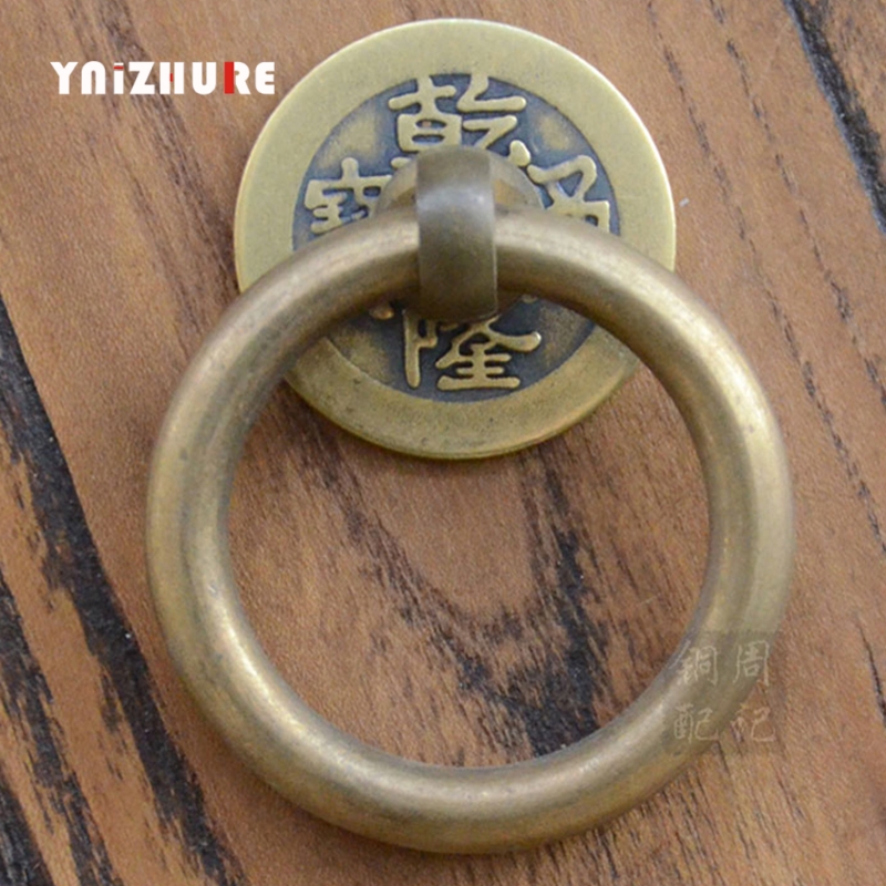 5pcs Antique Drawer Handles Pull Door Knob Brass Hardware for Vintage Chinese Furniture Cabinet Door Pull Handle|Cabinet Pulls|   - AliExpress