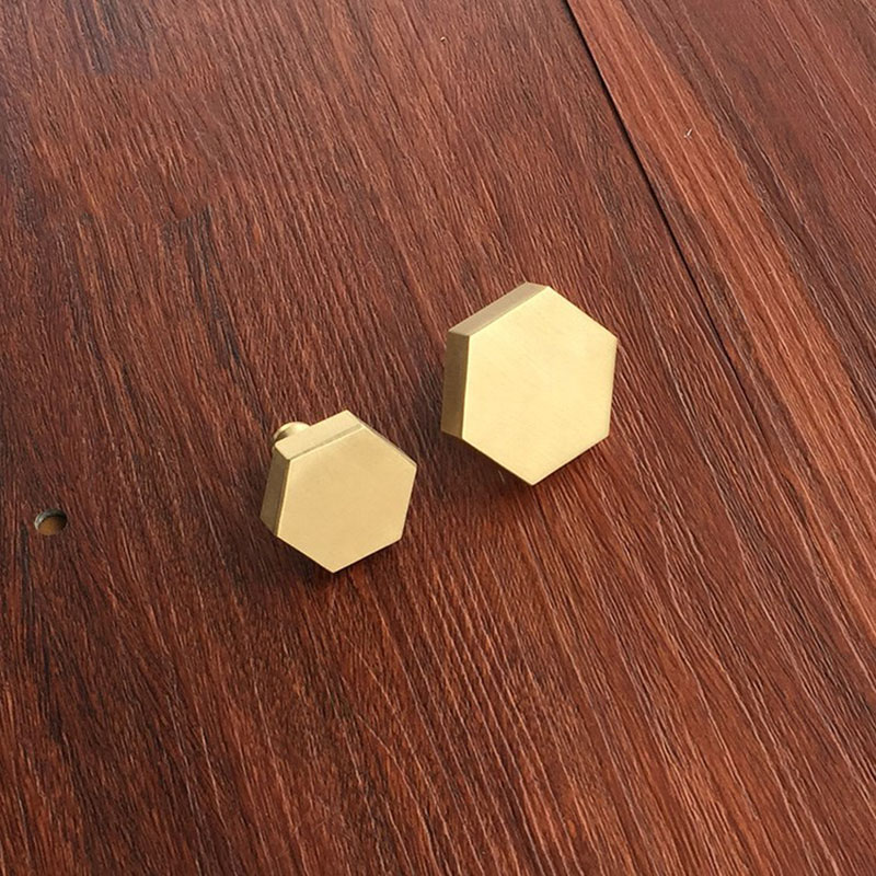 4pcs/lot Brass Hexagon Knobs Cabinet Knob Handle Dresser Knobs Drawer Pulls Handles Antique Kitchen Furniture Hardware Free Ship|Cabinet Pulls|   - AliExpress