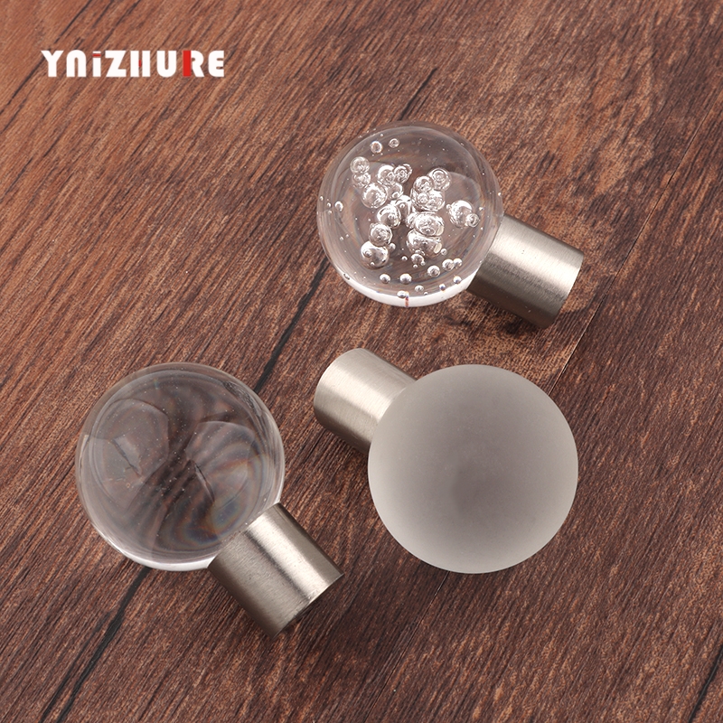 Hot Luxury K9 Crystal Ball Bubble Handles Shoebox Cabinet Handles Closet Door Drawer Knobs Wardrobe Pulls Pullers With Screws|Cabinet Pulls|   - AliExpress