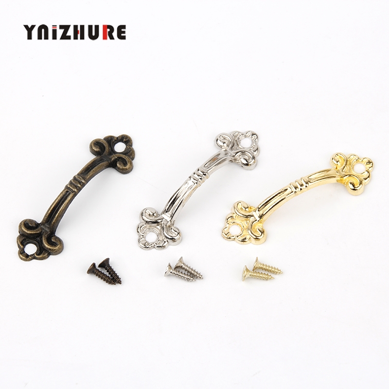 YNIZHURE 10pcs Handles Knobs Pendants Flowers For Drawer Wooden Jewelry Box Furniture Hardware Bronze Tone Handle Cabinet Pulls|Cabinet Pulls|   - AliExpress