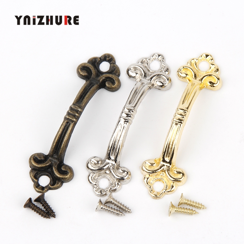 YNIZHURE 10pcs Handles Knobs Pendants Flowers For Drawer Wooden Jewelry Box Furniture Hardware Bronze Tone Handle Cabinet Pulls|Cabinet Pulls|   - AliExpress