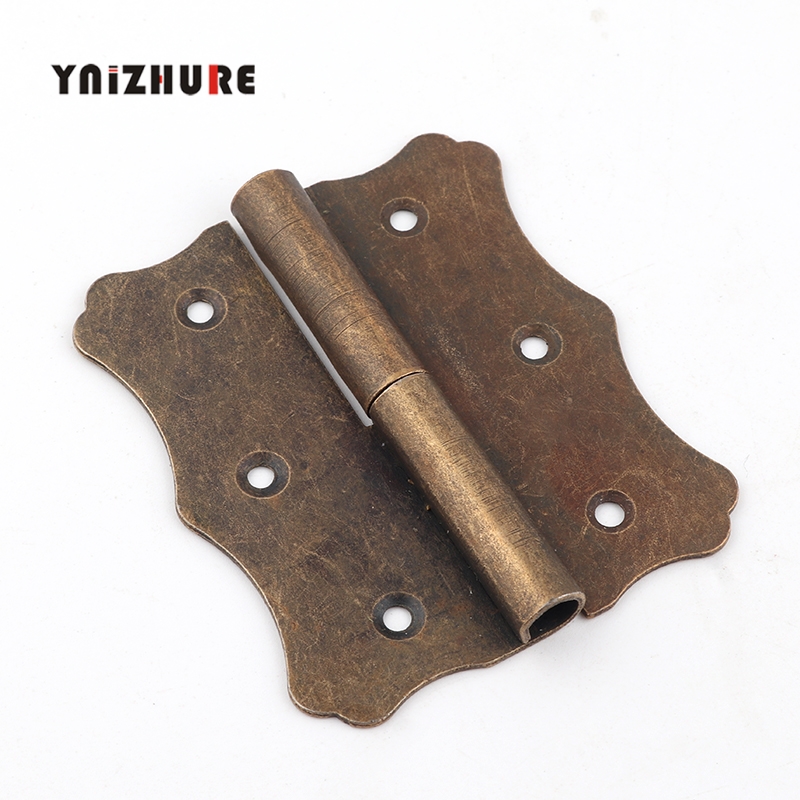 8Pcs 60*50mm Flower Cabinet Door Hinge Door Butt Hinges For DIY Box,6 Holes Bag Accessory Bronze Tone With Screws|Cabinet Hinges|   - AliExpress