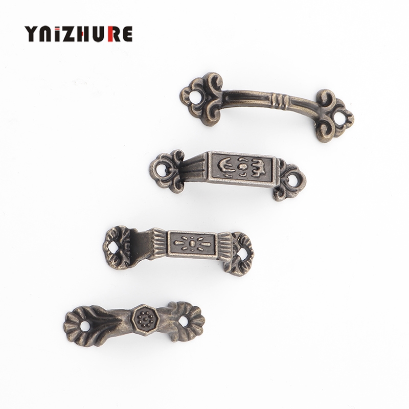 2Pcs Antique Handle,Jewelry Box ,Drawer Handle,Wood Box Handle, Gift Box Accessories Bronze Tone Mini Handle With Screw|Cabinet Pulls|   - AliExpress