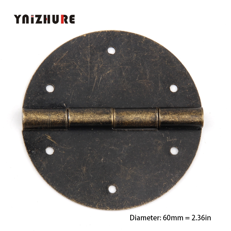 2PCS 60mm Antique furniture hinge round wooden box Door Butt Hinge Accessories Wood Box Hinges Fittings For Furniture|Cabinet Hinges|   - AliExpress