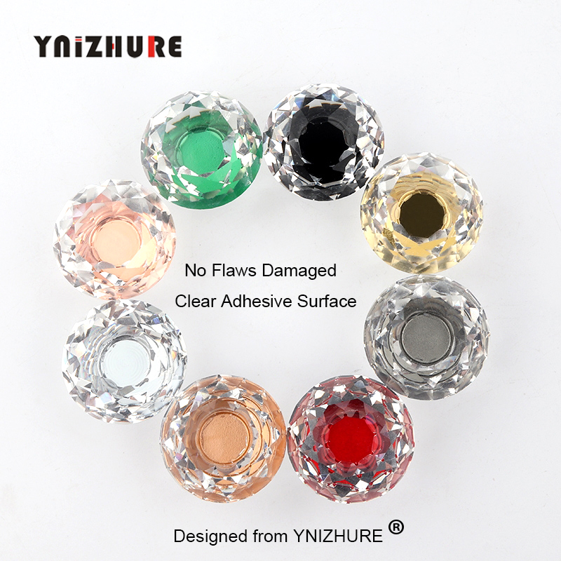 YNIZHURE Brand Luxury K9 crystal Glass Diamond Design Knobs Cupboard Drawer Pull Kitchen Cabinet Door Wardrobe Handles Hardware|Cabinet Pulls|   - AliExpress