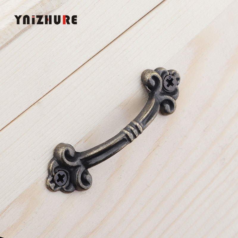 YNIZHURE Antique Bronze Handle Cabinet Pulls Handles Knobs Pendants Flowers Drawer Wooden Jewelry Box Furniture Hardware|Cabinet Pulls|   - AliExpress