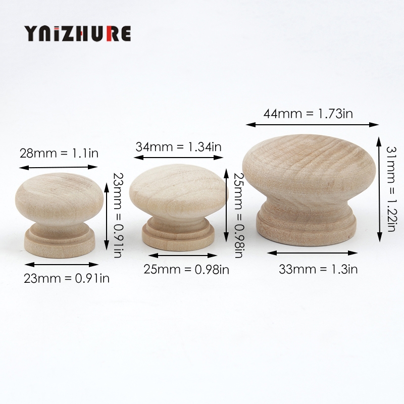 28/34/44mm Crude wood Cabinet Drawer Wardrobe Knobs Door Pull Kitchen Handle Furniture Hardware Natural Wooden|Cabinet Pulls|   - AliExpress