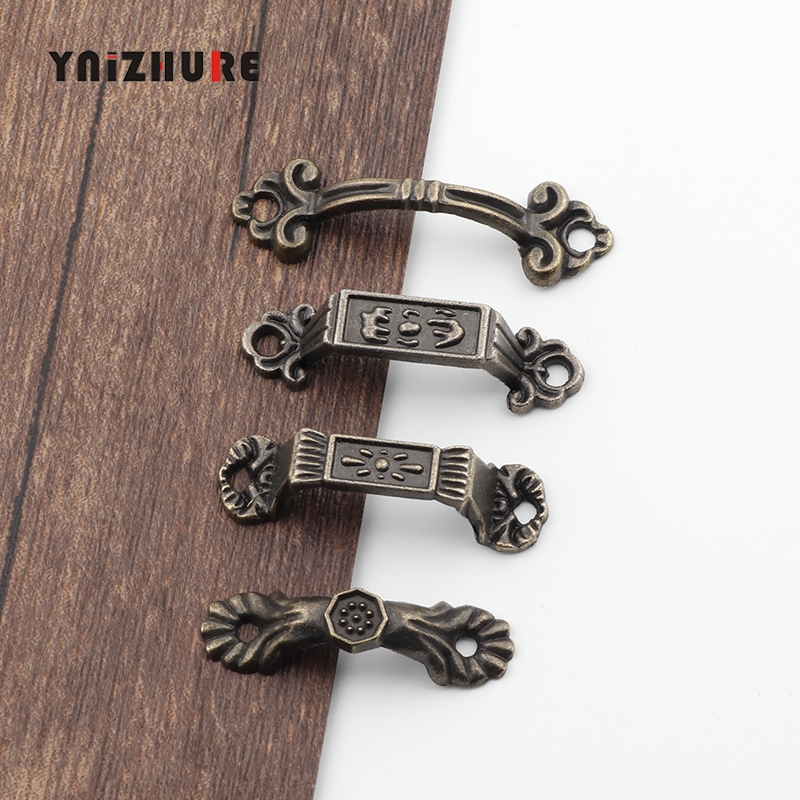 2Pcs Antique Handle,Jewelry Box ,Drawer Handle,Wood Box Handle, Gift Box Accessories Bronze Tone Mini Handle With Screw|Cabinet Pulls|   - AliExpress