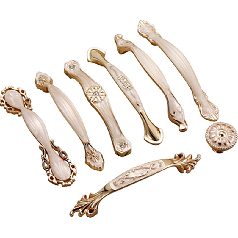 5pcs Beige Door Handles Diamond Drawer Pulls European Kitchen Cabinet Handles and Knobs Furniture Handles|Cabinet Pulls|   - AliExpress