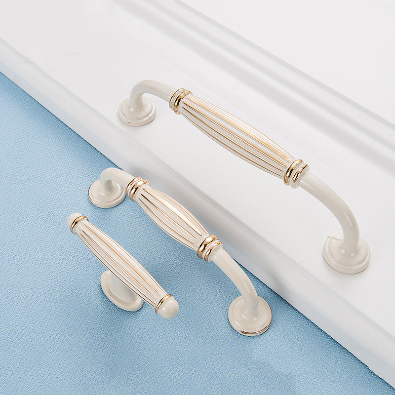 Cabinet Handle Pull Knobs Dresser Drawer Pulls Handles Ivory white style / Gold plated Knot Design Furniture Decorative Hardware|dresser drawer|pull knobcabinet handle pull - AliExpress