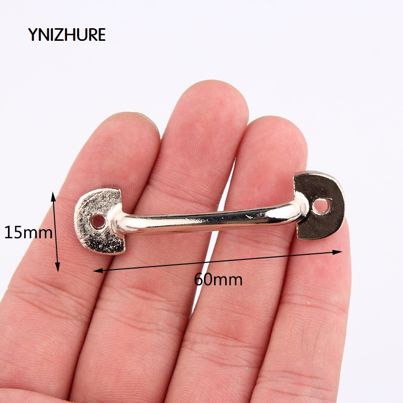 50pcs 60*15mm Tiradores Muebles  Zinc Alloy Silver Mini Pull Metal Drawer Pulls Antique Furniture Handle Knobs And Cabinet|tiradores muebles|handle knobfurniture handles knobs - AliExpress