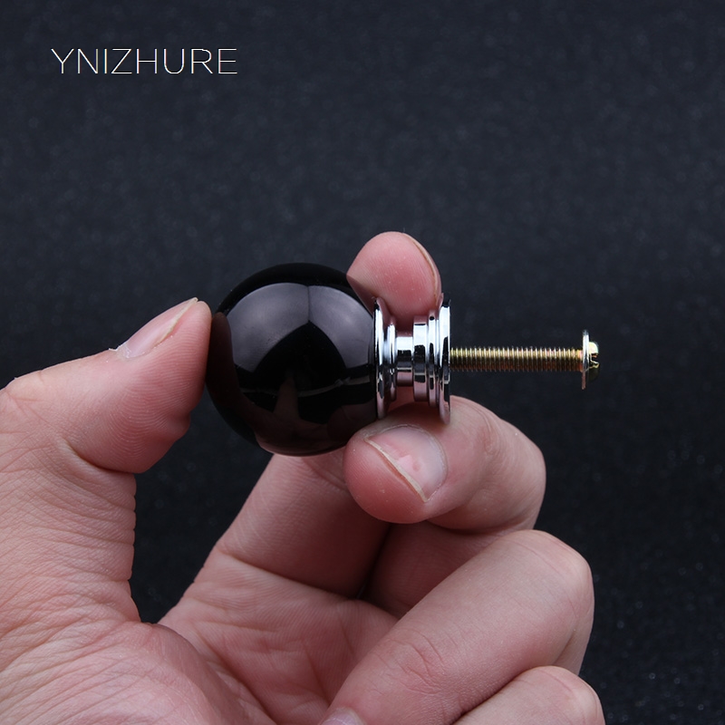 30mm Kitchen Elegant Modern Decoration Black K9 Crystal Glass Drawer Cabinet Knob Furniture Accessories Hardware Handle|hardware handles|cabinet knobsknobs furniture - AliExpress