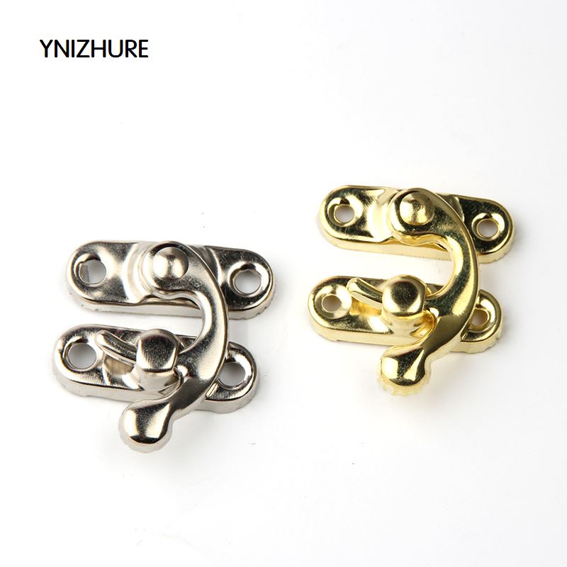 YINZHURE 30PCS 29*33mm Decorative Jewelry Gift Box Wooden Box Hasp Antique Suitcase Hook Gold Silver With Screws|box hasp|wooden screw boxsilver silver - AliExpress