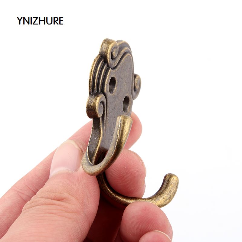 10pcs 40*55*53mm Vintage Hanger Hook Cloth Hook Antique Zinc Alloy Door Hooks for Clothes Coat Hat Bag Towel Hanger Bedroom|hook|   - AliExpress