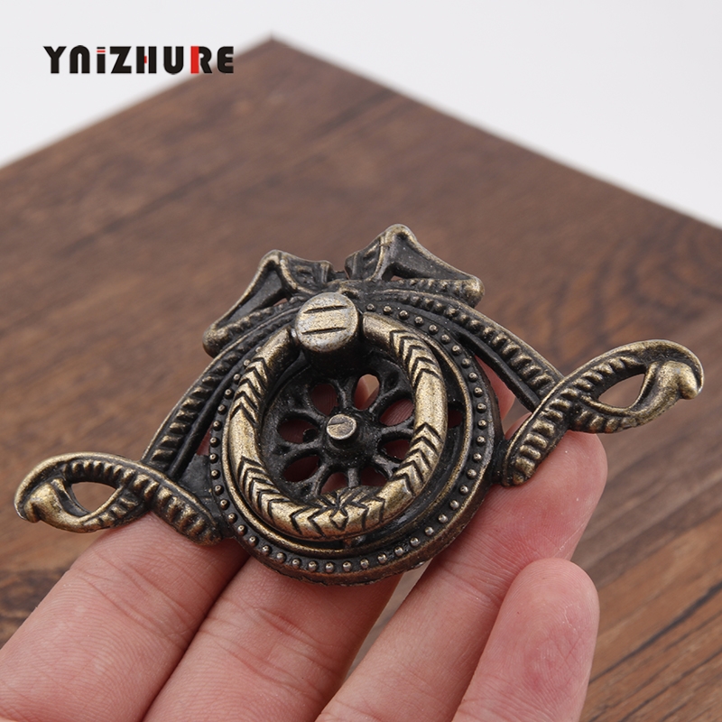 100*54mm 10PCS Antique Ring Handle Traditional Retro Furniture Drawer Cupboard Handle Knob Bronze Pull Furniture Decoration|Cabinet Pulls|   - AliExpress