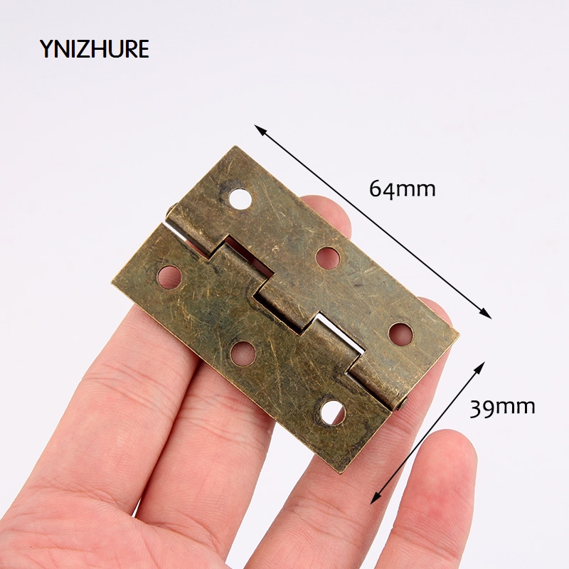 20pcs 64 * 39mm Limited Furniture Hinges  Antique Wooden Gift Box Hinge Cabinet Great Packaging Accessories Table Bathroom|furniture hinges|hinges cabinetbox hinges - AliExpress