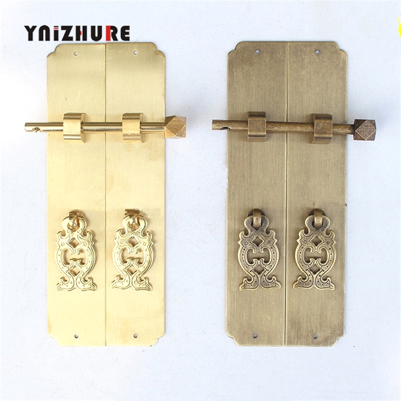 2pcs Aabinetry CopperLocks Door Straight Strip Handle Chinese Style Retro Cabinet Strip Double Door Furniture Cupboard Handle|Cabinet Pulls|   - AliExpress