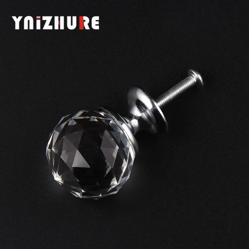 YNIZHURE 30mm Crystal glass ball Shape Design Crystal Glass Cupboard Pulls Drawer Knobs|Cabinet Pulls|   - AliExpress