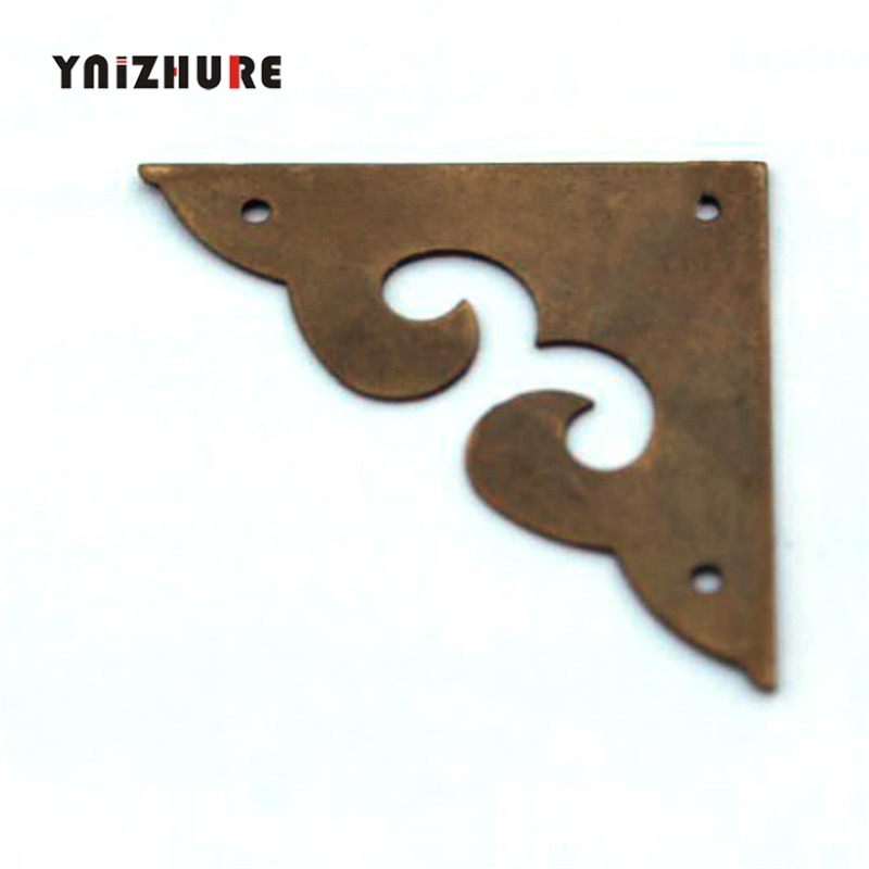 16pcs 45mm Antique Copper Wrap Angle Corner Chinese Furniture Accessories Wooden Flower Clouds Pierced Angle Code For Kok|Corner Brackets|   - AliExpress