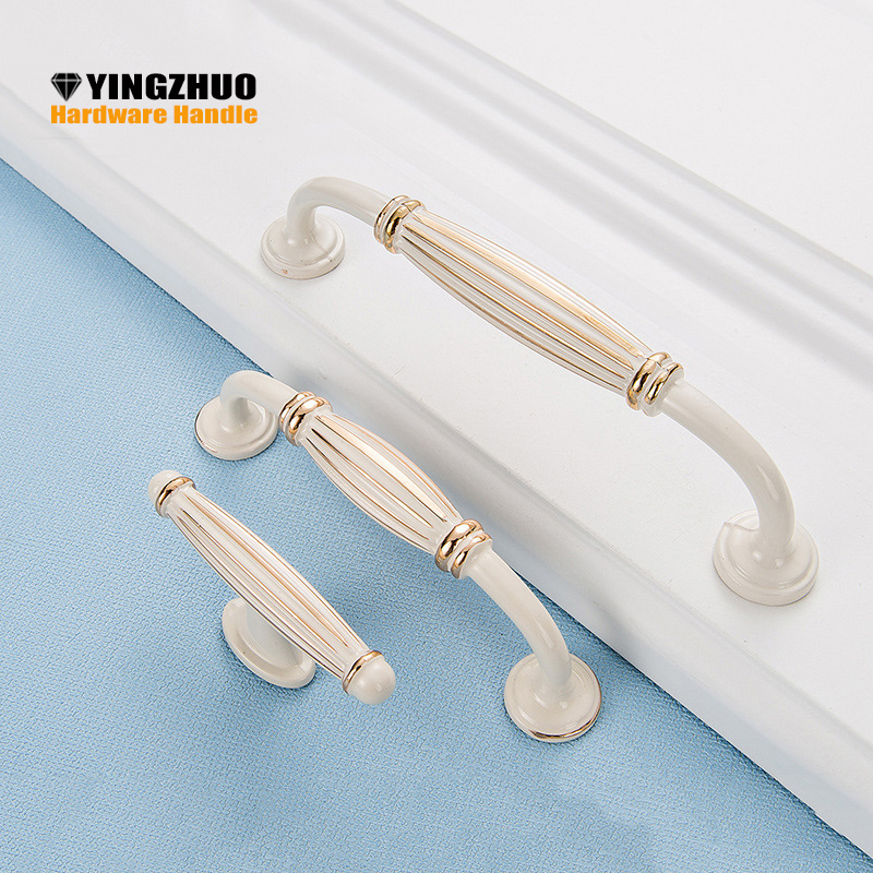 Cabinet Handle Pull Knobs Dresser Drawer Pulls Handles Ivory white style / Gold plated Knot Design Furniture Decorative Hardware|dresser drawer|pull knobcabinet handle pull - AliExpress