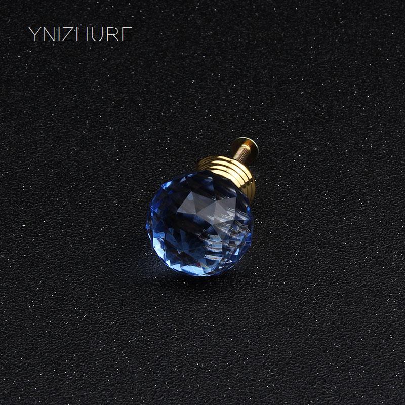 10pcs 30mm Treasure Blue Crystal Glass knob Drawer Door Wardrobe handle Dresser TV Cabinet Furniture Accessories hardware|glass knobs|crystal glass knobwardrobe handles - AliExpress