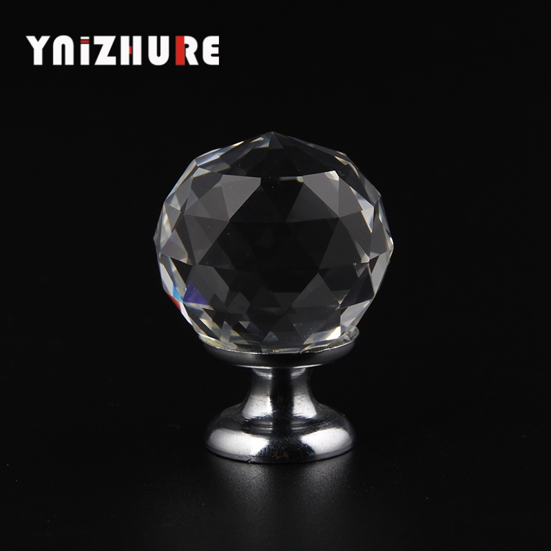 YNIZHURE 30mm Crystal glass ball Shape Design Crystal Glass Cupboard Pulls Drawer Knobs|Cabinet Pulls|   - AliExpress