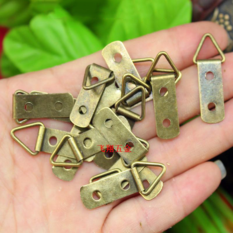 100pcs 30 * 11MM Antique small triangle hook bronze decoration small metal hook hanger bronze|small metal hooks|bronze hooksbronze decor - AliExpress