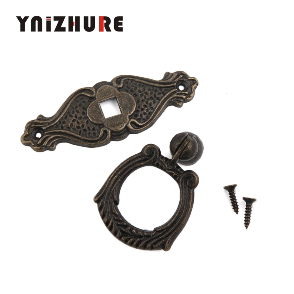 YNIZHURE 10PCS Antique Furniture Handles Vintage Cabinet Knobs Kitchen Cupboard Dresser Door Drawer Ring Pull Handles 65*50MM|Cabinet Pulls|   - AliExpress