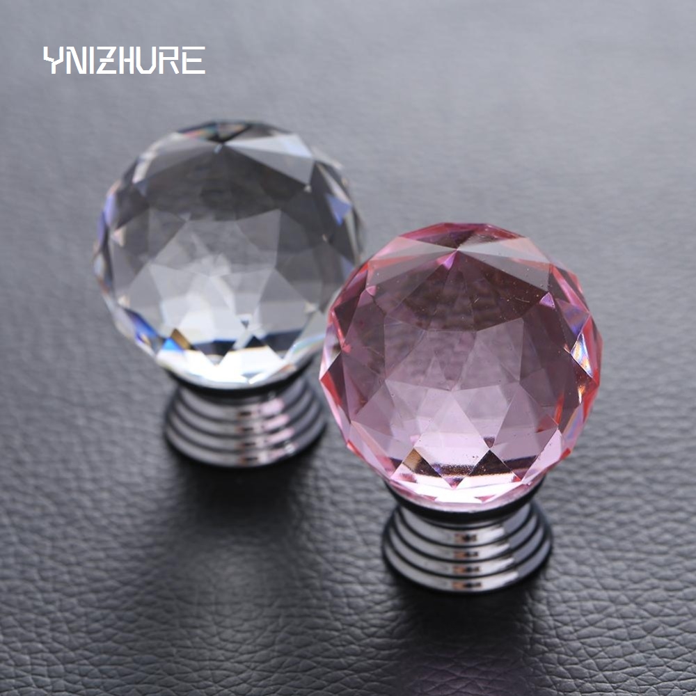 10pcs 30mm Pink Color Door Drawer Pull Handle Diamond Wardrobe Knobs K9 Crystal Glass Alloy Cabinet Drop Furniture Handles|drawer pull handles|furniture handledrop pull handles - AliExpress